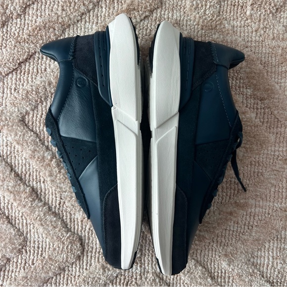 [Clarks] Navy Blue Sneakers Low-Top Lace-Up - Picture 4 of 6